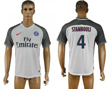 Paris Saint-Germain #4 Stambouli Away Soccer Club Jersey