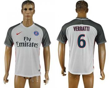 Paris Saint-Germain #6 Verratti Away Soccer Club Jersey