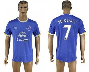 Everton #7 Mcgeady Home Soccer Club Jersey