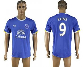 Everton #9 Kone Home Soccer Club Jersey