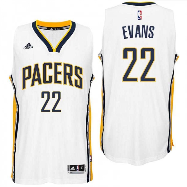 Indiana Pacers #22 Jeremy Evans 2016 Home White New Swingman Jersey