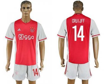 Ajax #14 Cruijff Home Soccer Club Jersey