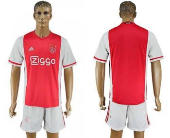 Ajax Blank Home Soccer Club Jersey