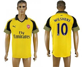 Arsenal #10 Wilshere Away Soccer Club Jersey