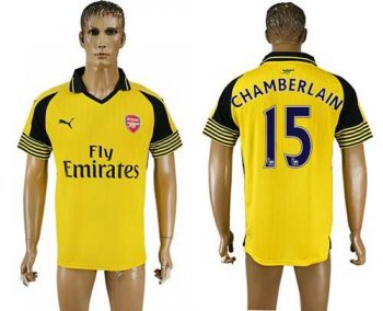 Arsenal #15 Chamberlain Away Soccer Club Jersey