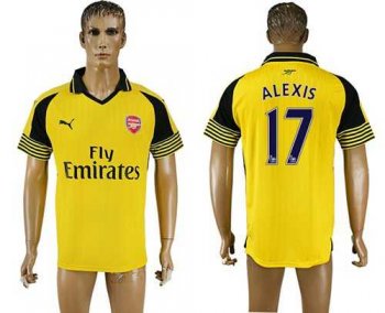 Arsenal #17 Alexis Away Soccer Club Jersey