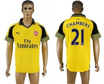 Arsenal #21 Chambers Away Soccer Club Jersey