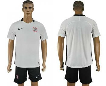 Corinthians Blank White Home Soccer Club Jersey