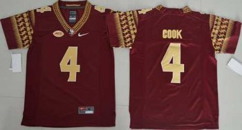 Youth Florida State Seminoles #4 Dalvin Cook Red Stitched Youth NCAA Jersey