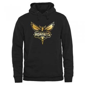 Charlotte Hornets Gold Collection Pullover Hoodie Black