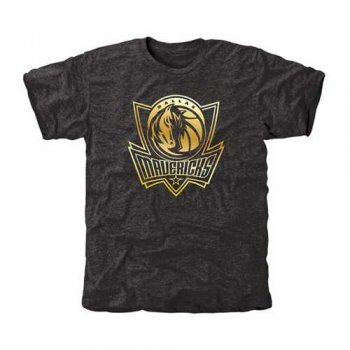 Dallas Mavericks Gold Collection Tri-Blend T-Shirt Black