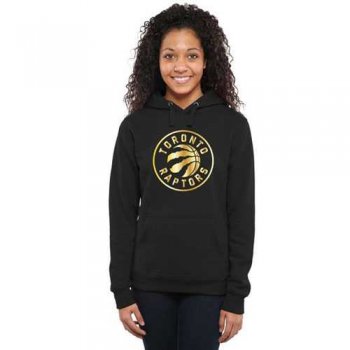 Women's Toronto Raptors Gold Collection Pullover Hoodie Black