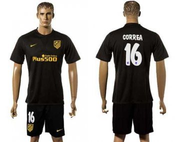 Atletico Madrid #16 Correa Away Soccer Club Jersey