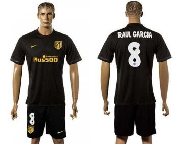 Atletico Madrid #8 Raul Garcia Away Soccer Club Jersey