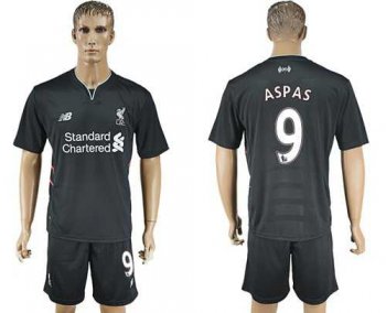 Liverpool #9 Aspas Away Soccer Club Jersey