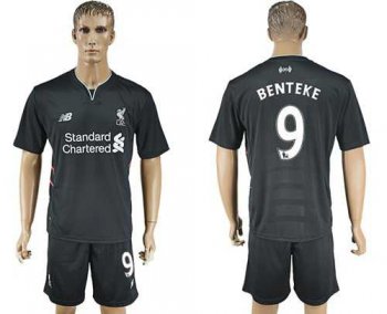 Liverpool #9 Benteke Away Soccer Club Jersey