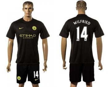 Manchester City #14 Wilfried Away Soccer Club Jersey