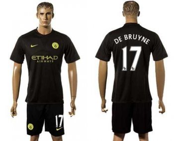 Manchester City #17 De Bruyne Away Soccer Club Jersey