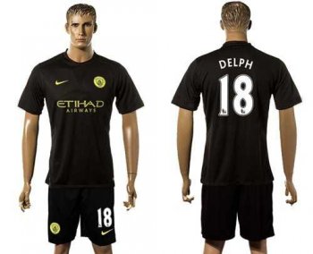 Manchester City #18 Delph Away Soccer Club Jersey