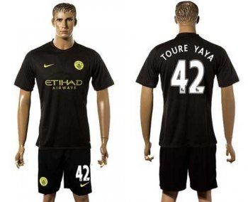 Manchester City #42 Toure YAYA Away Soccer Club Jersey