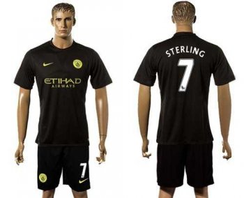 Manchester City #7 Sterling Away Soccer Club Jersey