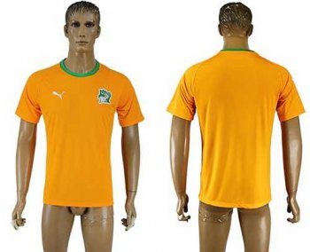 Cote d'lvoire Blank Home Soccer Country Jersey