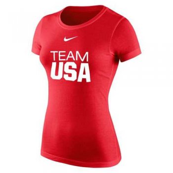 Women's Team USA Nike Core T-Shirt Red