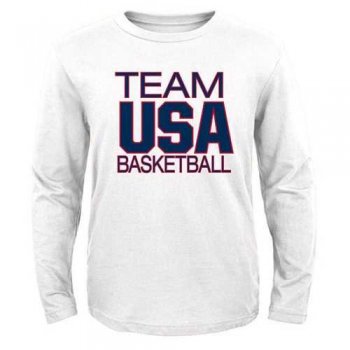 Youth Team USA Basketball Pride Long Sleeves T-Shirt White