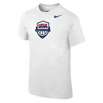 Youth Team USA Nike Baskeball Core T-Shirt White