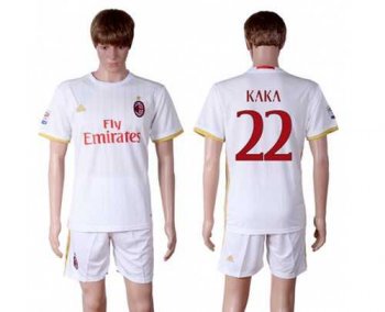 AC Milan #22 Kaka Away Soccer Club Jersey