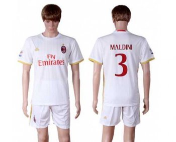 AC Milan #3 Maldini Away Soccer Club Jersey