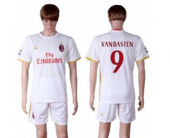 AC Milan #9 Van Basten Away Soccer Club Jersey