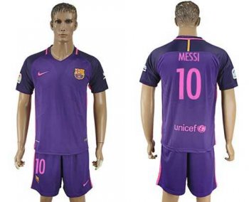 Barcelona #10 Messi Away Soccer Club Jersey