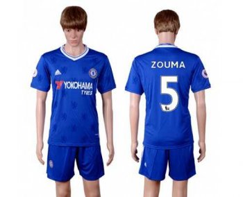 Chelsea #5 Zouma Home Soccer Club Jersey