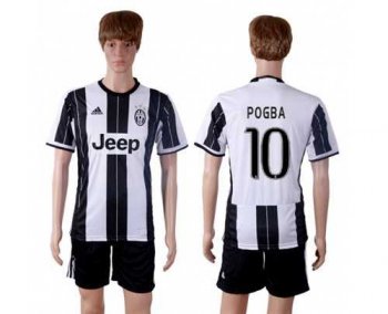 Juventus #10 Pogba Home Soccer Club Jersey