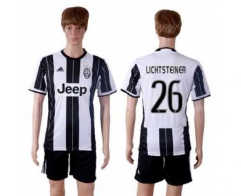 Juventus #26 Lichtsteiner Home Soccer Club Jersey