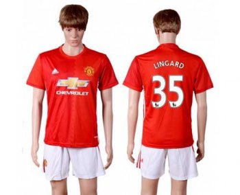 Manchester United #35 Lingard Red Home Soccer Club Jersey