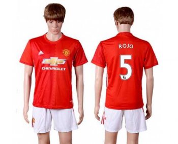 Manchester United #5 Rojo Red Home Soccer Club Jersey