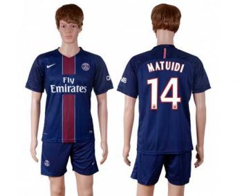 Paris Saint-Germain #14 Matuidi Home Soccer Club Jersey