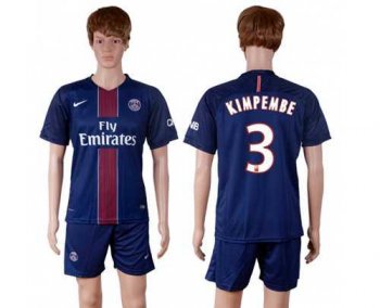 Paris Saint-Germain #3 Kimpembe Home Soccer Club Jersey