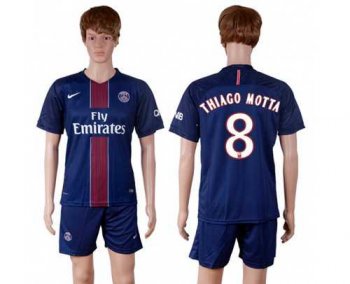 Paris Saint-Germain #8 Thiago Motta Home Soccer Club Jersey