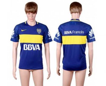 Boca Juniors Blank Home Soccer Club Jersey