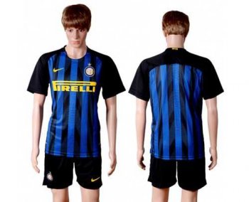 Inter Milan Blank Home Soccer Club Jersey