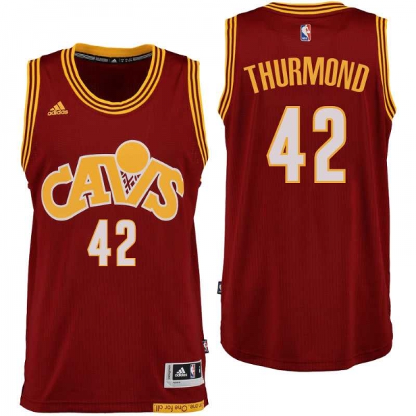 Cleveland Cavaliers #42 Nate Thurmond Hardwood Classic Throwback Red Swingman Jersey