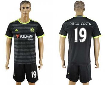 Chelsea #19 Diego Costa Away Soccer Club Jersey