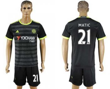 Chelsea #21 Matic Away Soccer Club Jersey