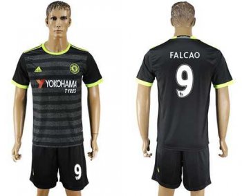 Chelsea #9 Falcao Away Soccer Club Jersey