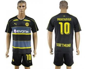 Dortmund #10 Mkhitaryan Away Soccer Club Jersey