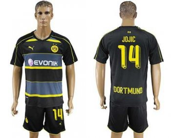 Dortmund #14 Jojic Away Soccer Club Jersey