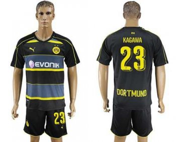 Dortmund #23 Kagawa Away Soccer Club Jersey